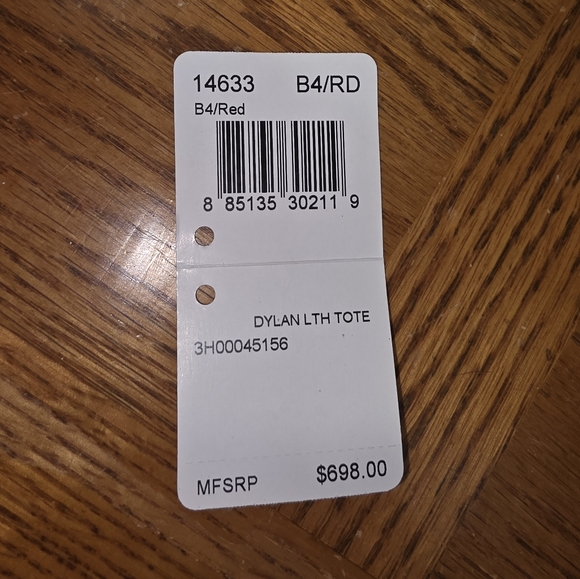 Coach Dylan Limited Edition Cracked Leather Brick Red Tote #14633 - Picture 13 of 16